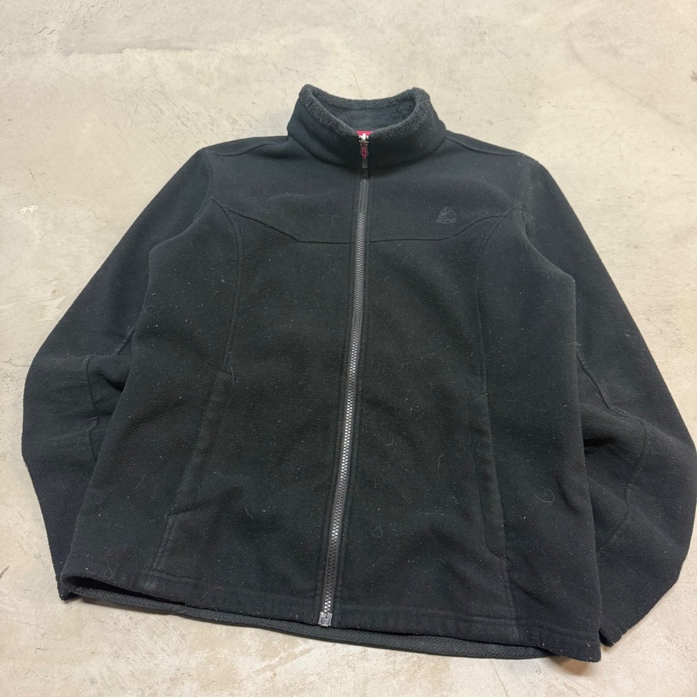 Vintage y2k Black Nike ACG Fleece Zip‎ Up
